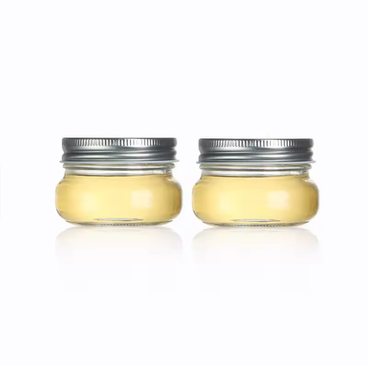 Wholesale 125ml Glass Mason Jar For Food Use honey jams coconut oil bird nest With Screw Lid