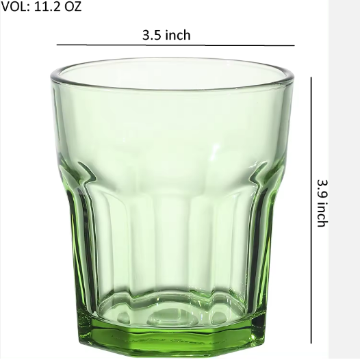 300ml High Flint Water/Beverage Hexagon Glasses Golden Rim Restaurant Party Cups Bar Beer Juice Drinking Glasses for promotion