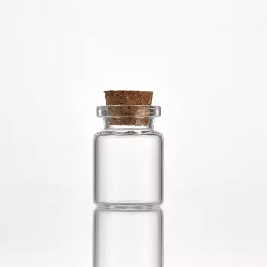 Mini Clear Cork Stopper Glass Wishing Bottles Transparent Glass Bottles Vial with Cork