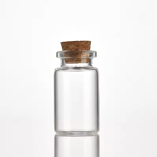 Mini Clear Cork Stopper Glass Wishing Bottles Transparent Glass Bottles Vial with Cork