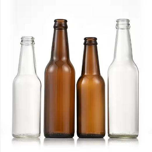 factory wholesale variety empty 330ml 500ml 640ml 1000ml amber clear blue glass beer bottle