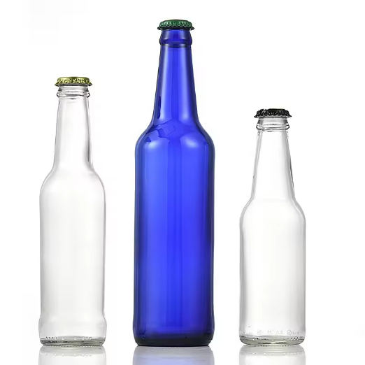 factory wholesale variety empty 330ml 500ml 640ml 1000ml amber clear blue glass beer bottle