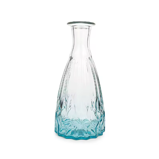 50ml 100ml 150ml Fashion Luxury Small Size Gradient Blue Gray Color Home Decoration Small Glass Flower Vase