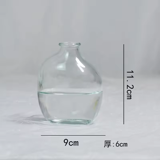 Unique Glass Vase Set Mini Glass Transparent Vase Set 3-piece Set Desktop Center Transparent Glass Sprout Vase