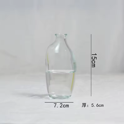 Unique Glass Vase Set Mini Glass Transparent Vase Set 3-piece Set Desktop Center Transparent Glass Sprout Vase