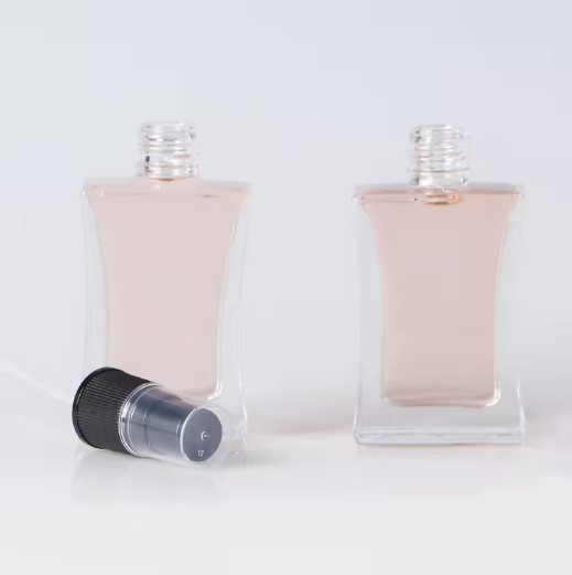 Wholesale 30ml screw glass perfume bottle stock cheap online luxury refillable with black spray pump