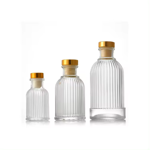 40ml 100ml 200ml 500ml Clear empty aroma home fragrance decoration glass reed diffuser bottles with cork,ball stoper ﻿