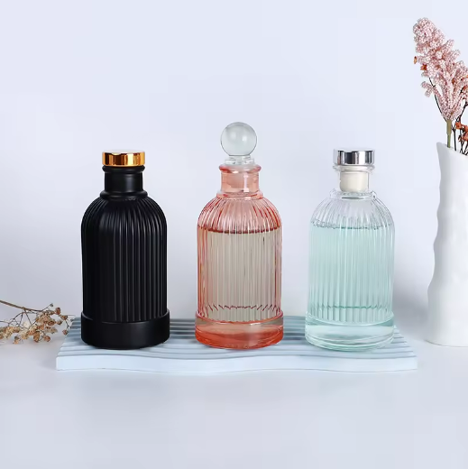 40ml 100ml 200ml 500ml Clear empty aroma home fragrance decoration glass reed diffuser bottles with cork,ball stoper ﻿