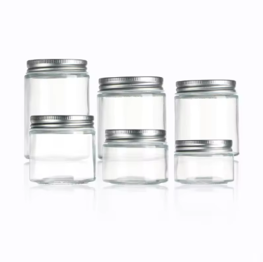 100ml 150ml 220ml 250ml 280ml 380ml round shape cookie honey jam straight glass jar