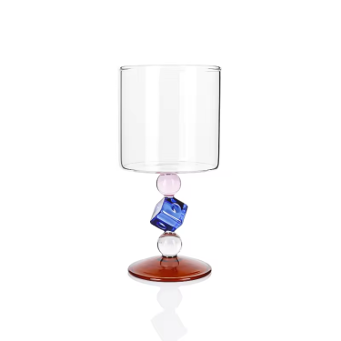 custom creative glass goblet cup