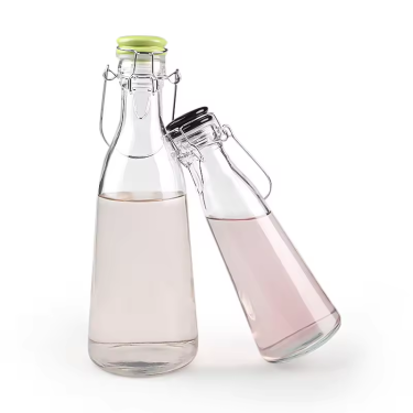 In Bulk High Quality 500ml 1000ml Conical Round Airtight Beverage Wine Ferment Beer Glass Bottle With Swing Top