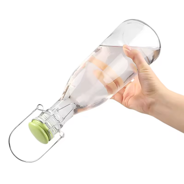 In Bulk High Quality 500ml 1000ml Conical Round Airtight Beverage Wine Ferment Beer Glass Bottle With Swing Top