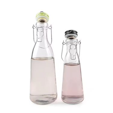 In Bulk High Quality 500ml 1000ml Conical Round Airtight Beverage Wine Ferment Beer Glass Bottle With Swing Top