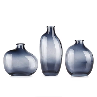 gradient color flat shape vase