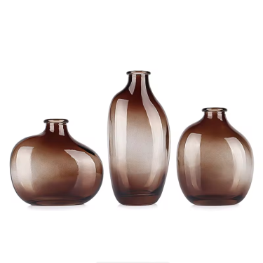 gradient color flat shape vase