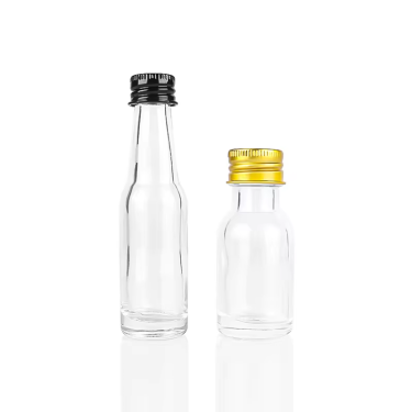 In Bulk 20ml Mini Glass Liquor Bottles Small Empty Spirit Whisky Vodka Wine Bottle With Screw Cap