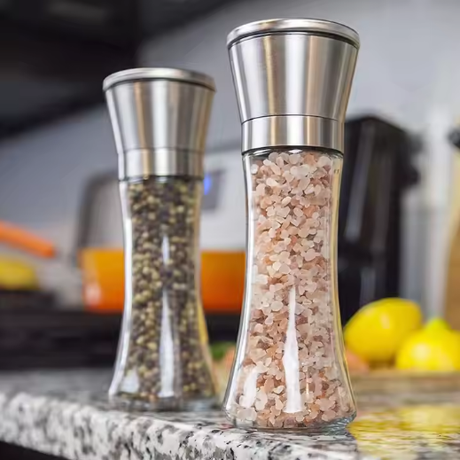 Full 304 Stainless Steel Salt and Pepper Grinders Pepper Mills with Best Quality
