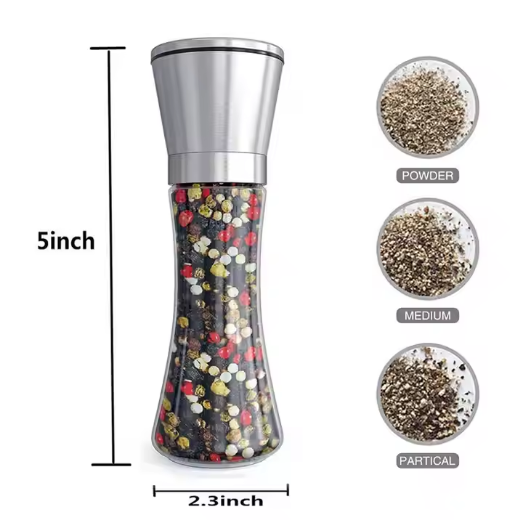 Full 304 Stainless Steel Salt and Pepper Grinders Pepper Mills with Best Quality