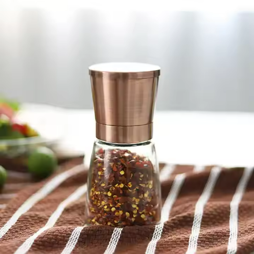 Wholesale Gunmetal Black Color Salt and Pepper Mills Kitchen Accessories Premium Pepper Mill Kitchen Pepper Spice Salt Grinder