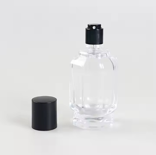 Custom unique design 50ml glass bottle cosmetic bottle Perfume Design Sprayer Perfume Bottle