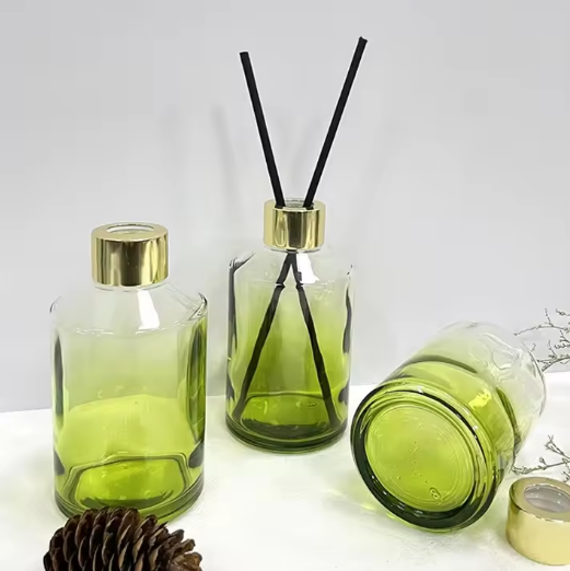 100ML 200ML Glass Aroma Oil Bottle With Reed Diffuser Sticks Air Freshener Perfume Glass Reed Diffuser Bottle