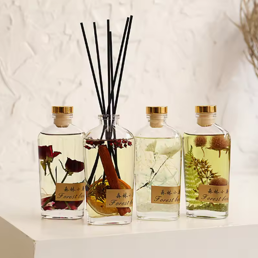 unique diffuser bottles 200ml iridescent reed diffuser bottle