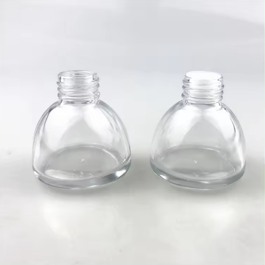 new transparent 30ml reed diffuser empty bottles with golden collar