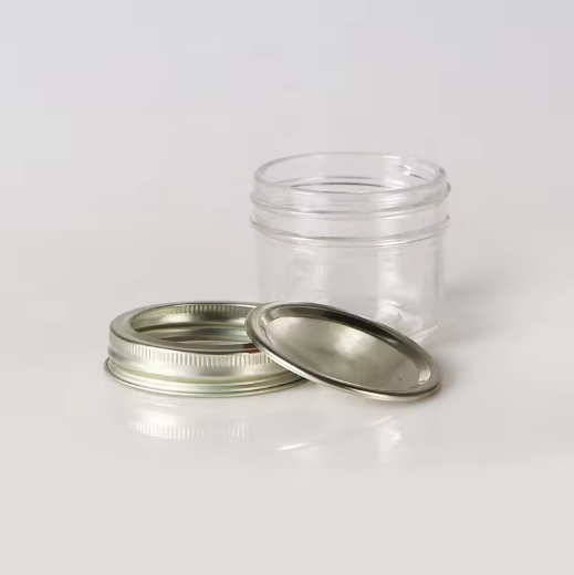 Transparent round 100ml food grade small honey packaging glass jam jars with lids