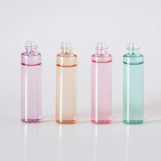 10ml mini portable empty screw cap colorful tube glass perfume bottle with pump sprayer