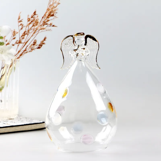 Angel Shaped Glass Lampshade Candle Scented Lamp Cover for Home Decor