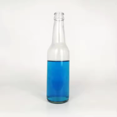 330ml clear glass beverage bottle