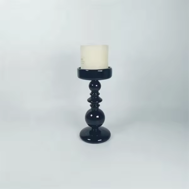 Customized color glass candle holder