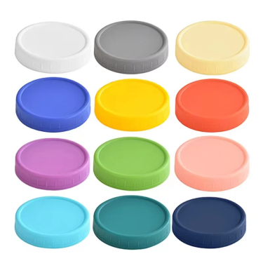 PP Plastic lid supplier BPA free colorful wide mouth 86mm 70mm airtight canning mason jar lids wholesale