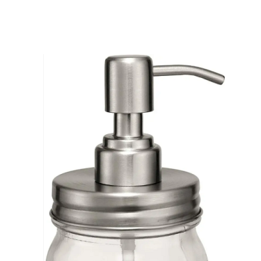 Stainless Steel Mason Jar Foaming Soap Pump Dispenser Lids