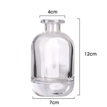 Hot Sell Luxury 5oz 150ml Empty Reed Diffuser Glass Bottle Home Aroma Diffuser With Lids