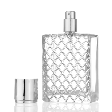 100ml 3.4 oz Refillable Spray Perfume Bottles large cosmetic Fine Mist Atomizer Empty Clear Glass Essential Oil