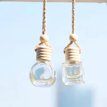 car hanging perfume glass bottle