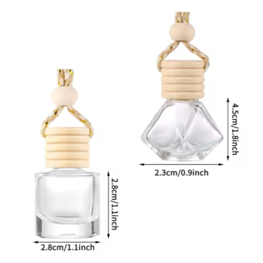 car hanging perfume glass bottle