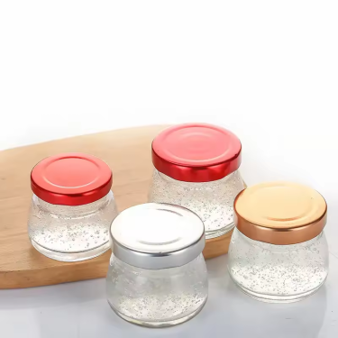 High Quality 30ml 50ml 75ml 100ml Transparent Short Round Shape Food Storage Edible Bird’s Nest Jam Glass Jar