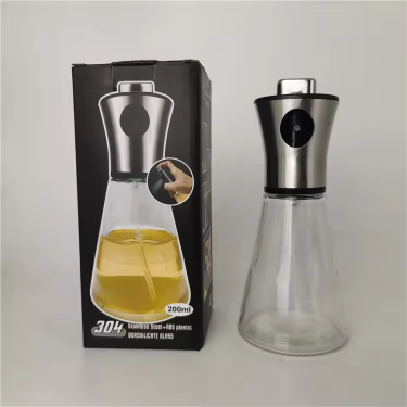 oil glass bottle with sprayer