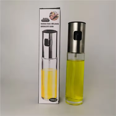 oil glass bottle with sprayer