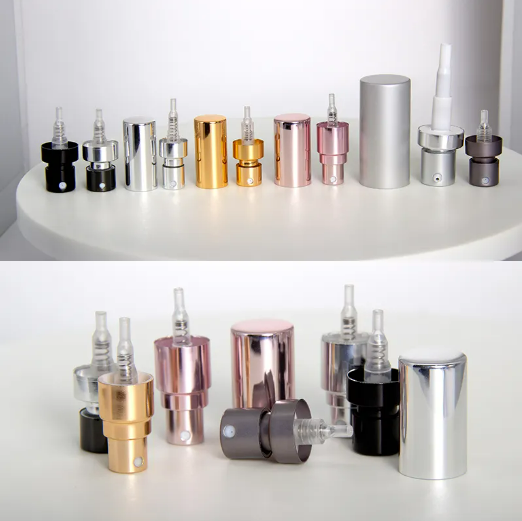 Variety Perfume Atomizer Cosmetic Crimp Perfume Pump 15mm 18mm 20mm Sprayer Fine Mist Sprayer Pump With cap