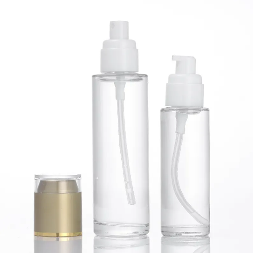 20ml 30ml 40ml 50ml 60ml 80ml 100ml 120ml clear glass lotion bottle with spray pump