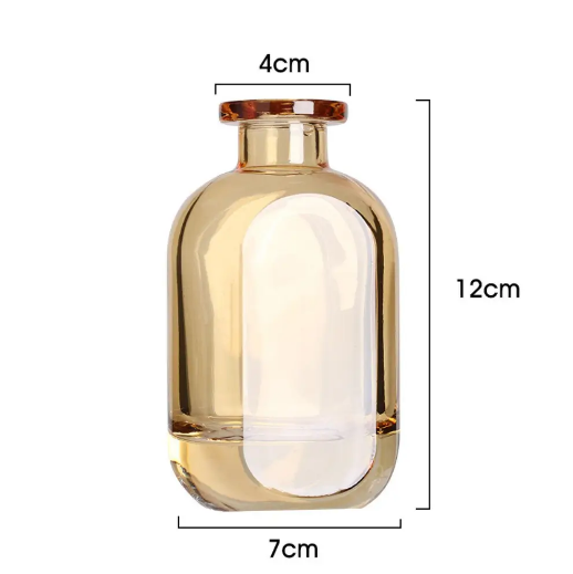 Hot Sell Luxury 5oz 150ml Empty Reed Diffuser Glass Bottle Home Aroma Diffuser With Lids