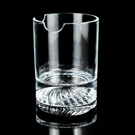 Wholesale Lead Free High Quality Cigar Whiskey Glass With Cigar Holder Creative Thickened Cigar Whisky Glass Thread Cup