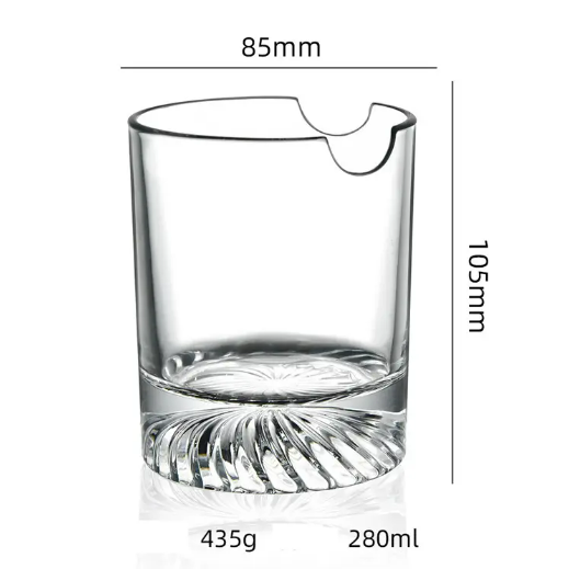 Wholesale Lead Free High Quality Cigar Whiskey Glass With Cigar Holder Creative Thickened Cigar Whisky Glass Thread Cup