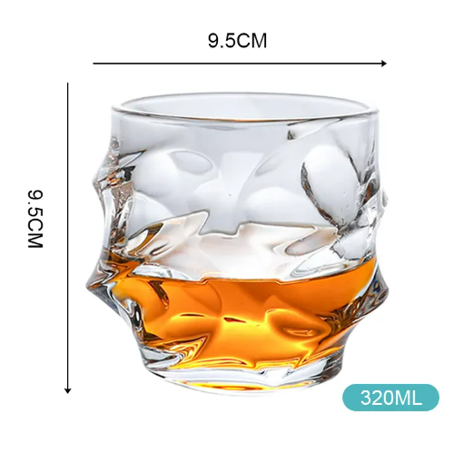 Free Sample Custom European Style Luxury Lead Free Drinking Wine Glasses Whiskey Crystal Cup Special Shape Shot Whiskey Glass