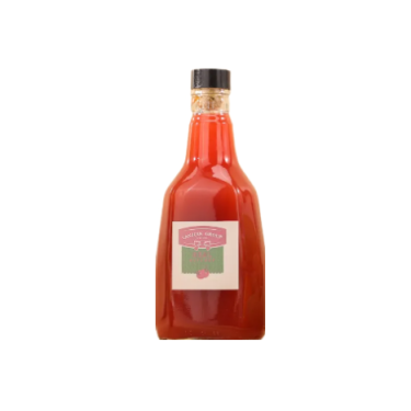 Customized Unique Shape 380ml Glass Sauce Bottles Jam Sauce Storage With Cork