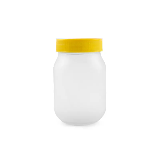 wholesale 500 ml Frost round glass mason jar for food with plastic lid