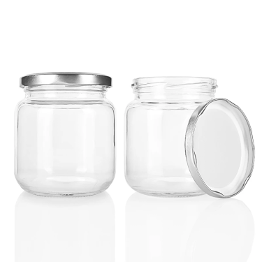 500ml round shape glass canned food jars